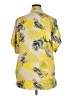 VICI 100% Rayon Yellow Short Sleeve Blouse Size XL - photo 2