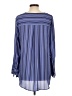 The Limited 100% Polyester Blue Long Sleeve Blouse Size L - photo 2