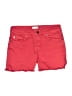 Dear John Hearts Red Denim Shorts Size 25 waist - photo 1