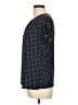 Chaps Polka Dots Black Short Sleeve Blouse Size L - photo 5