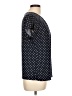 Chaps Polka Dots Black Short Sleeve Blouse Size L - photo 4