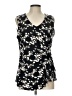 Tahari Black Sleeveless Blouse Size L - photo 1