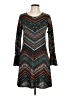 Robert Louis Chevron-herringbone Teal Casual Dress Size L - photo 1