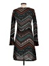 Robert Louis Chevron-herringbone Teal Casual Dress Size L - photo 2