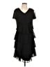 Patra 100% Polyester Black Cocktail Dress Size 10 - photo 1