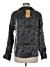 Kathie Lee Metallic Silver Gray Long Sleeve Blouse Size M (estimated) - photo 2