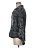 Kathie Lee Metallic Silver Gray Long Sleeve Blouse Size M (estimated) - photo 5