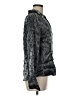Kathie Lee Metallic Silver Gray Long Sleeve Blouse Size M (estimated) - photo 4