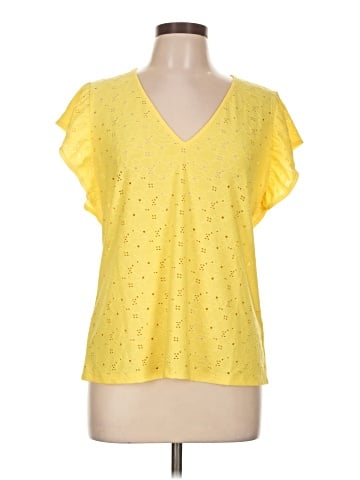 MICHAEL Michael Kors Short Sleeve Blouse (view 1)