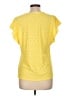 MICHAEL Michael Kors Yellow Short Sleeve Blouse Size L - photo 2