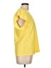 MICHAEL Michael Kors Yellow Short Sleeve Blouse Size L - photo 4