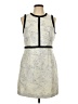 H&M Tweed Gray Ivory Cocktail Dress Size 12 - photo 1