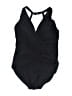 Miraclesuit Solid Black One Piece Swimsuit Size 12 - photo 1