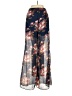 Elevenses 100% Polyester Floral Blue Casual Pants Size M - photo 2