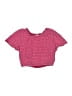 Crewcuts 100% Cotton Pink Short Sleeve Blouse Size 10 - 11 - photo 1