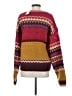 Sundance Color Block Burgundy Pullover Sweater Size S - photo 2