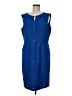 Ellen Tracy 100% Polyester Blue Casual Dress One size - photo 1