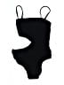 Solid & Striped Solid Black One Piece Swimsuit Size XL - photo 1