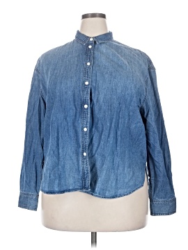 Madewell Denim Oversized Ex-Boyfriend Shirt in Cameron Wash