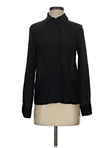 Alice + Olivia Long Sleeve Silk Top (view 1)