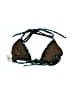Ujena Animal Print Teal Blue Swimsuit Top Size S - photo 2