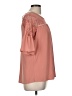Luxology 100% Polyester Pink Short Sleeve Blouse Size M - photo 4