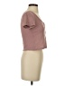 Elodie Pink Short Sleeve Henley Size S - photo 4