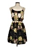 Tyche 100% Polyester Print Black Cocktail Dress Size M - photo 1