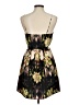 Tyche 100% Polyester Print Black Cocktail Dress Size M - photo 2