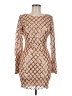 Forever 21 100% Polyester Argyle Tan Cocktail Dress Size M - photo 1