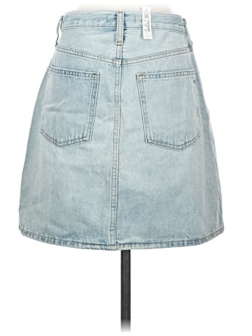 Madewell Denim High-Waist Straight Mini Skirt in Fitzgerald Wash (view 2)