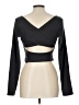 Roxy Black Long Sleeve Top Size L - photo 2