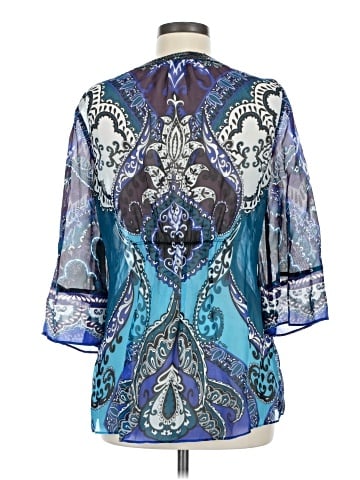 Hale Bob 3/4 Sleeve Silk Top (view 2)