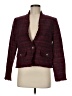Ann Taylor Plaid Burgundy Blazer Size 6 - photo 1
