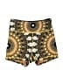 Wolven Print Gold Shorts Size S - photo 1