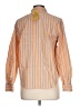 Chaps 100% Cotton Stripes Orange Long Sleeve Button-Down Shirt Size L - photo 2
