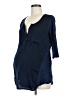 A Pea in the Pod 100% Polyester Blue 3/4 Sleeve Top Size Med Maternity - photo 1