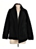 Caslon 100% Polyester Solid Black Faux Fur Jacket Size M - photo 1