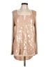 Knox Rose 100% Polyester Tan Long Sleeve Blouse Size M - photo 1