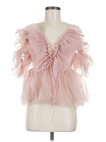 Simplee Short Sleeve Blouse (view 1)