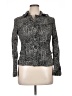 Neiman Marcus 100% Acetate Animal Print Gray Jacket Size 14 - photo 1