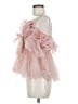 Simplee 100% Polyamide Pink Short Sleeve Blouse Size M - photo 5