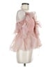 Simplee 100% Polyamide Pink Short Sleeve Blouse Size M - photo 4