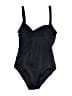 Jantzen Solid Black One Piece Swimsuit Size 10 - photo 2