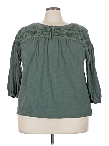 Style&Co 3/4 Sleeve Blouse (view 1)