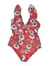 Jessica Simpson Floral Red One Piece Swimsuit Size M - photo 1