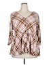 Indigo Rose Pink 3/4 Sleeve Blouse Size 3X - photo 1