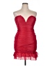 Lulus 100% Polyester Red Cocktail Dress Size XL - photo 1