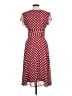 Connected Apparel 100% Polyester Polka Dots Red Casual Dress Size 10 - photo 2