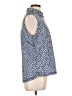 Belyn Key Print Blue Sleeveless Blouse Size L - photo 4